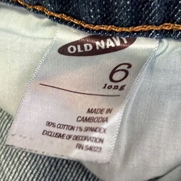 Old Navy Maternity woven Waistband boot, cut stretch, jeans size 6 long - Picture 14 of 14